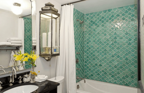 Bathroom Title (Source:  Genevieve Gorder, as seen in "Design*Sponge"